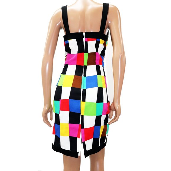 Leslie Fay SWEET HEART checkered FITTED wiggle dress Size 8/ 10 - Picture 7 of 7